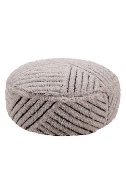 Lorena Canals Fields Washable Wool Pouf in Beige Tones