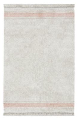 Lorena Canals Gastro Washable Cotton Blend Rug in Rose