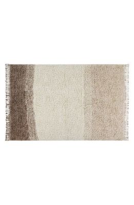 Lorena Canals Into the Blue Washable Wool Rug in Almond