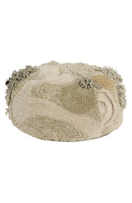 Lorena Canals Mossy Rock Pouf in Olive