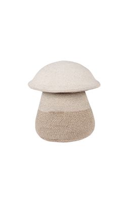 Lorena Canals Mushroom Basket in Natural Linen Soil Brown