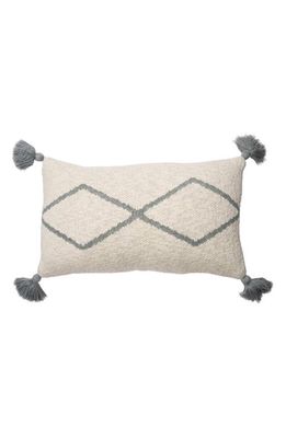 Lorena Canals Oasis Tassel Knit Accent Pillow in Grey