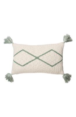 Lorena Canals Oasis Tassel Knit Accent Pillow in Indus Blue