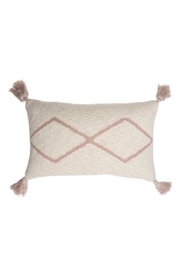 Lorena Canals Oasis Tassel Knit Accent Pillow in Pale Pink