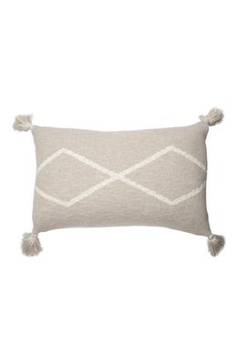 Lorena Canals Oasis Tassel Knit Accent Pillow in Soft Linen