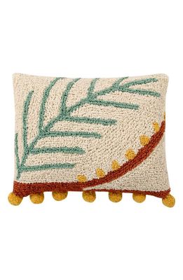 Lorena Canals Palm Cushion in Natural Medium Green