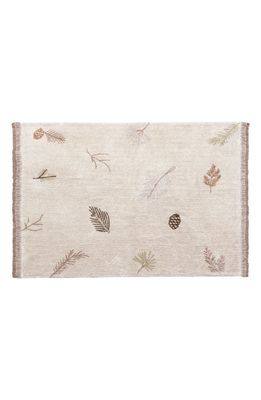 Lorena Canals Pine Forest Washable Cotton Rug in Brown Tones
