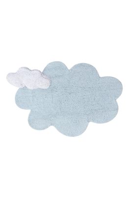 Lorena Canals Puffy Dream Cloud Washable Cotton Blend Rug in Blue