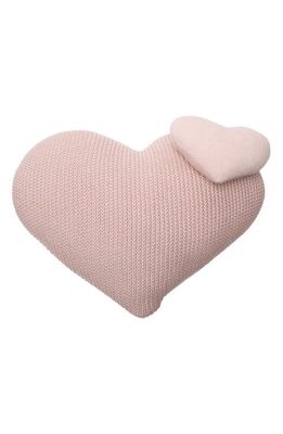 Lorena Canals Set of 2 Assorted Heart Cushions in Pale Pink