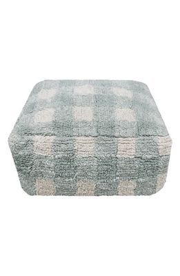 Lorena Canals Vichy Pouf in Blue Sage