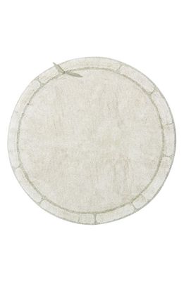 Lorena Canals Washable Round Rug in Natural