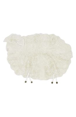 Lorena Canals Washable Sheep Wool Sheep Rug in Sheep White