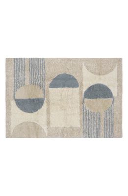 Lorena Canals Woolable Sun Rays Wool Area Rug in Brown Tones