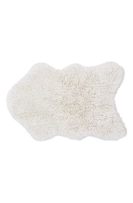 Lorena Canals Woolly Woolable Washable Wool Rug in White