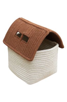 Lorena Canals Woven House Basket in Natural Toffee