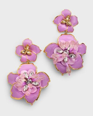Lorenza Floral Statement Earrings