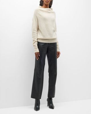 Lori Cowl-Neck Cashmere Sweater