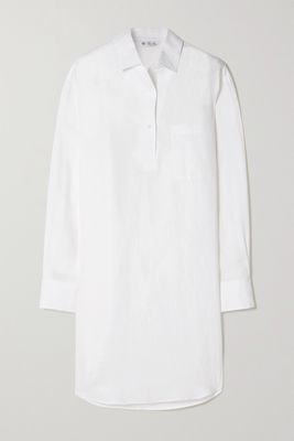 Loro Piana - André Oversized Linen Polo Shirt - White