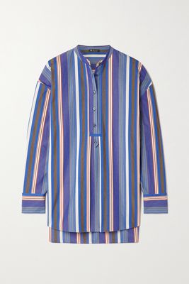 Loro Piana - Aneta Striped Cotton Shirt - Blue