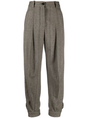 Loro Piana Aniston cashmere high-waisted trousers - Grey