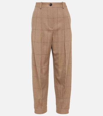 Loro Piana Aniston high-rise tapered cashmere pants