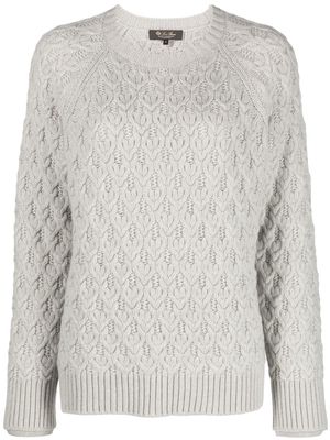 Loro Piana cable-knit cashmere jumper - Neutrals
