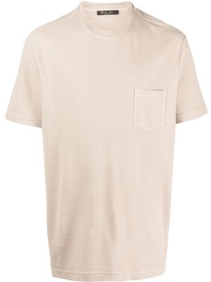 Loro Piana chest patch-pocket T-shirt - Neutrals