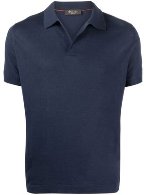 Loro Piana cotton classic polo shirt - Blue