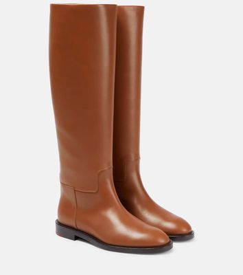 Loro Piana Decker leather knee-high boots