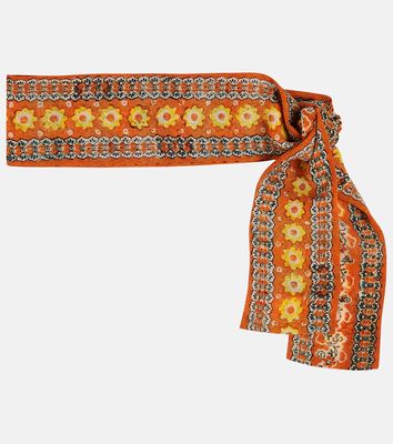 Loro Piana Floral silk scarf