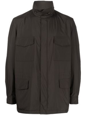Loro Piana funnel neck zip-front jacket - Black