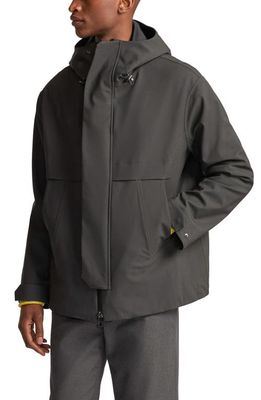 LORO PIANA Haston Hooded Wool Jacket in M644Onyx