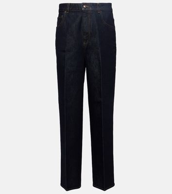 Loro Piana High-rise cropped straight jeans
