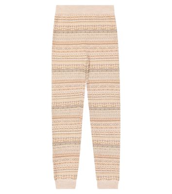 Loro Piana Kids Broome wool-blend jacquard leggings