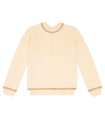 Loro Piana Kids Embroidered cashmere sweater