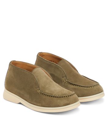 Loro Piana Kids Open Walk suede boots