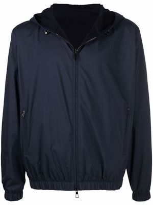 Loro Piana lightweight hooded jacket - Blue