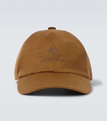 Loro Piana Logo cashmere baseball cap