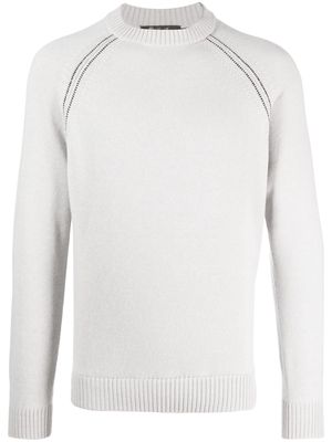 Loro Piana long-sleeve cashmere jumper - Grey