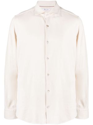 Loro Piana long-sleeve poplin shirt - Neutrals
