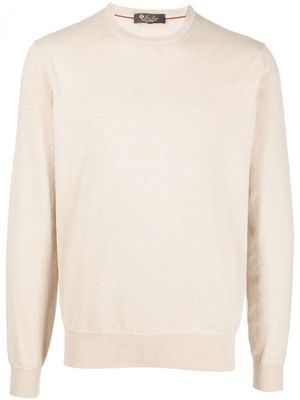 Loro Piana long-sleeved cashmere jumper - Neutrals