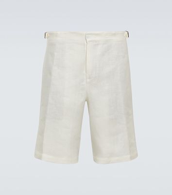 Loro Piana Majuro linen Bermuda shorts