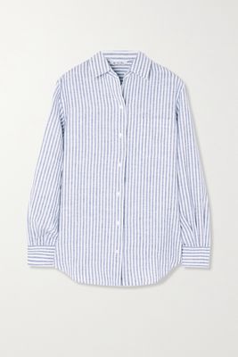 Loro Piana - Miami Striped Linen Shirt - Blue