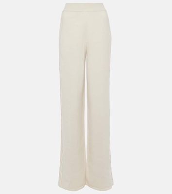 Loro Piana Napier high-rise cashmere wide-leg pants