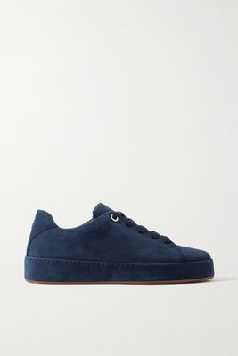 Loro Piana - Nuages Suede Sneakers - Blue