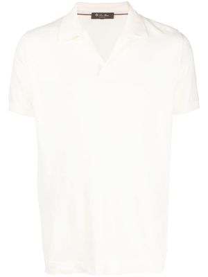 Loro Piana plain cotton polo shirt - White