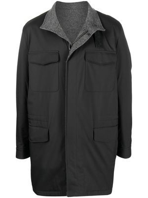 Loro Piana reversible multi-pocket coat - Grey