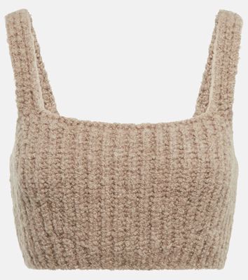 Loro Piana Ribbed-knit cashmere crop top