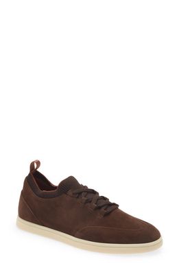 Loro Piana Soho Leather Sneaker in H027 Very Dark Brown