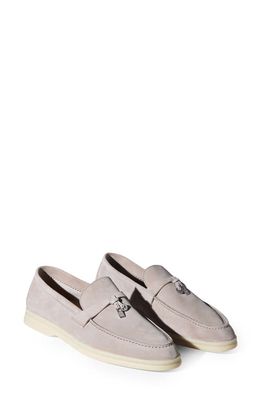 LORO PIANA Summer Charms Loafer in Pearl Powder